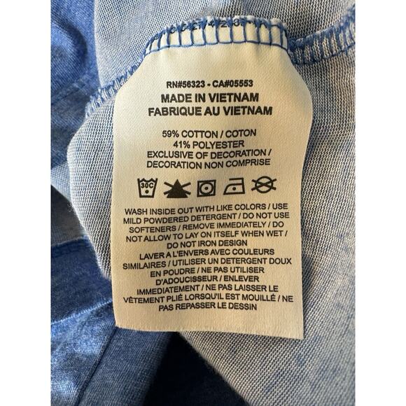 The Nike Tee Dri-Fit Men's Large Blue Short Sleeve Shirt - Picture 5 of 7